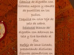 Exposición de indumentaria y costumbres 2009